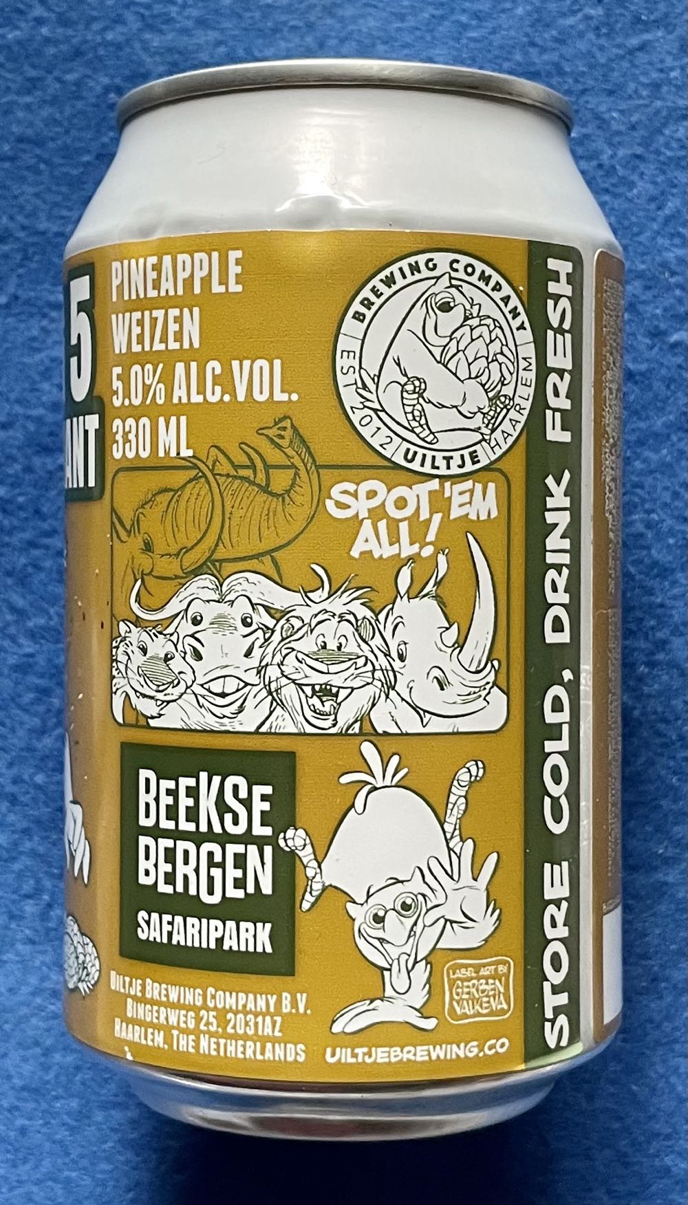 Big 5 Elephant - Uiltje Brewing Company (330 mL) alcohol collectible [Barcode 8720618804013] - Main Image 4