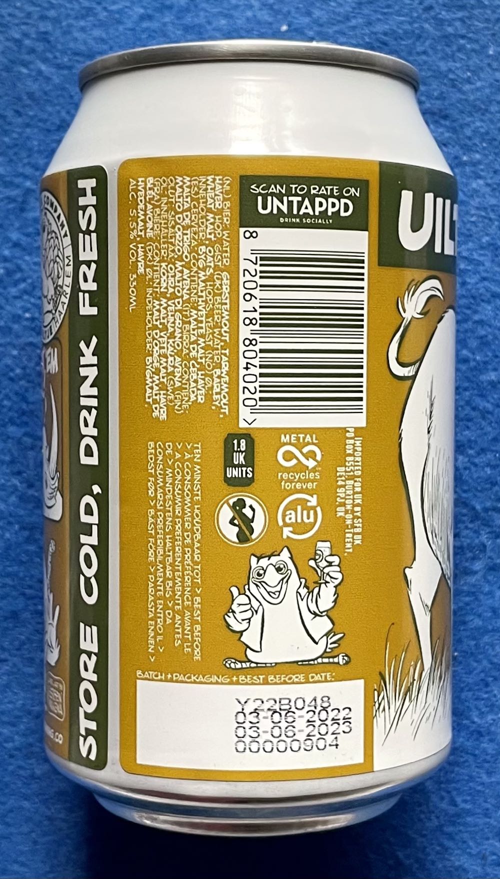 Big 5 Buffalo - Uiltje Brewing Company (330 mL) alcohol collectible [Barcode 8720618804020] - Main Image 3