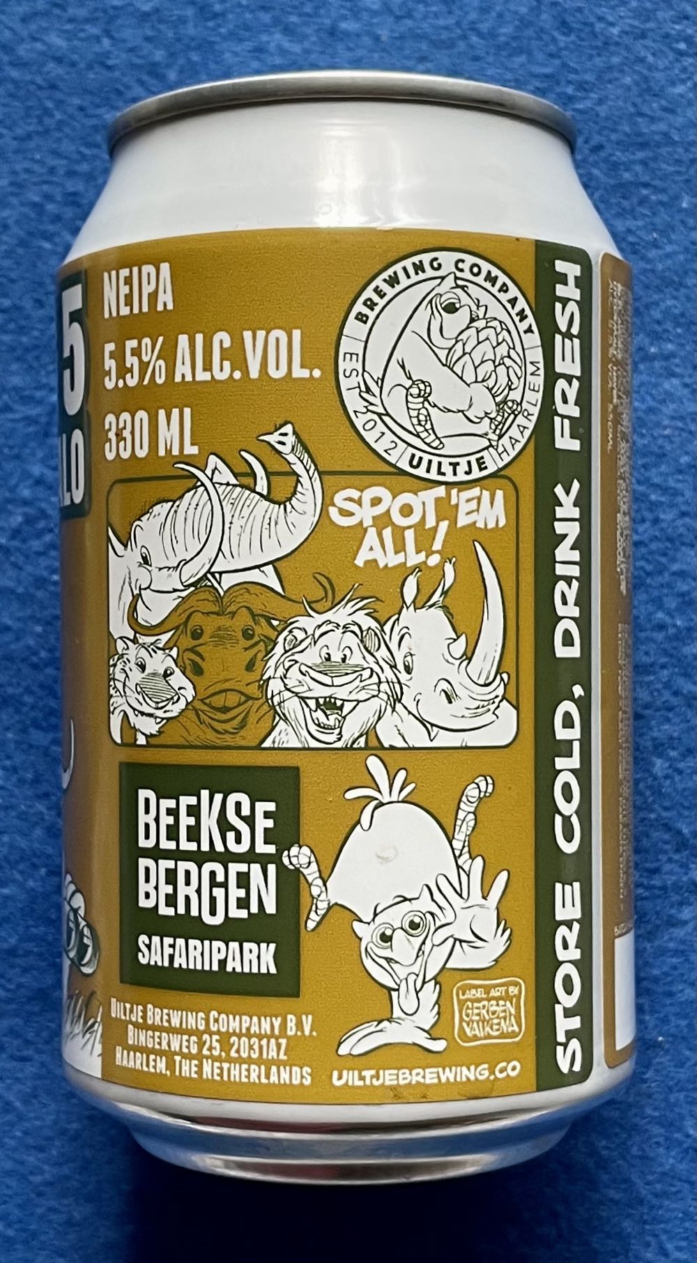 Big 5 Buffalo - Uiltje Brewing Company (330 mL) alcohol collectible [Barcode 8720618804020] - Main Image 4