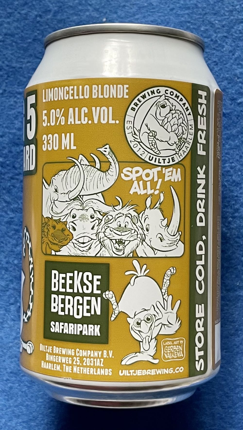 Big 5 Leopard - Uiltje Brewing Company (330 mL) alcohol collectible [Barcode 8720618804006] - Main Image 4