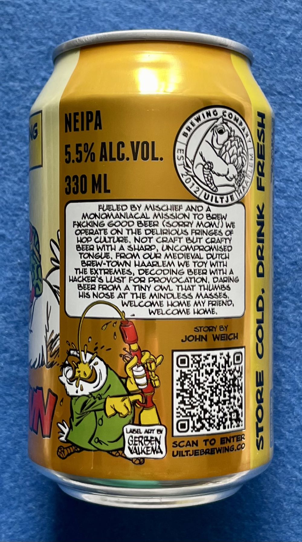 Trackdown - Uiltje Brewing Company (330 mL) alcohol collectible [Barcode 8720254564203] - Main Image 3