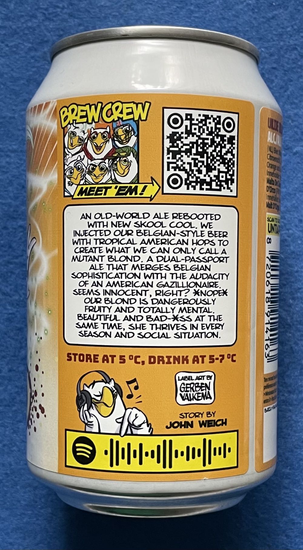 Blond - Uiltje Brewing Company (330 mL) alcohol collectible [Barcode 8720618914163] - Main Image 4