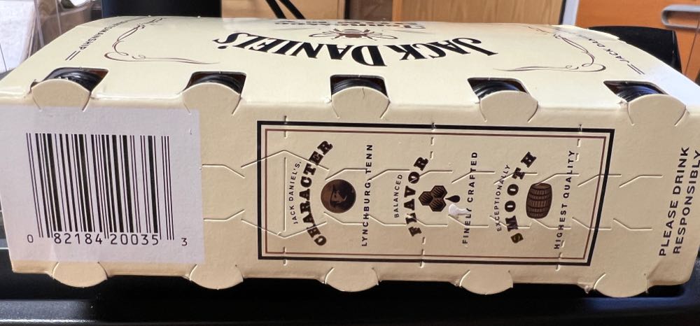 Minis Honey 10 Pack- 50 ml - Jack Daniel’s Distillery, Lynchburg, TN (50 mL) alcohol collectible [Barcode 082184200353] - Main Image 3