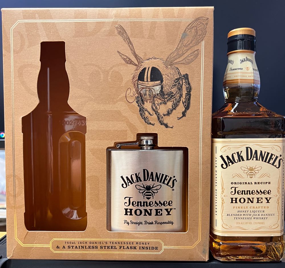 Set Honey With Flask 2014 - Jack Daniel’s Distillery, Lynchburg, TN (750 mL) alcohol collectible - Main Image 2