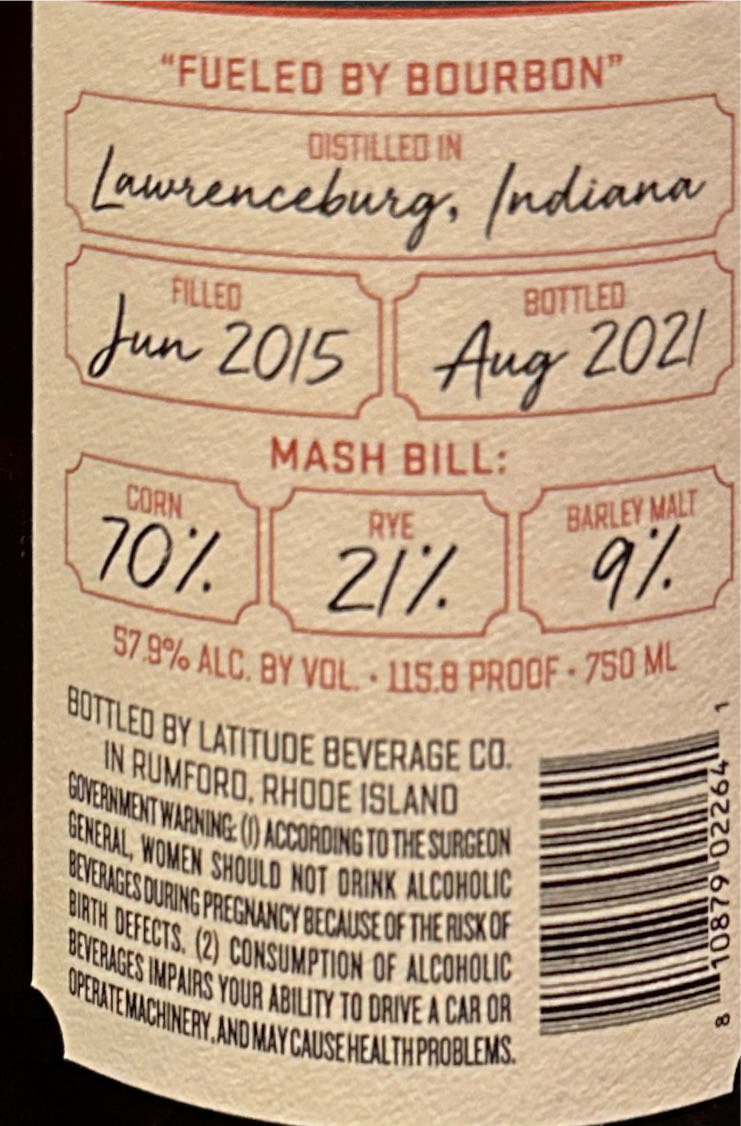 Copper & Cask Straight Bourbon - Bottled By Latitude Beverage (750 mL) alcohol collectible [Barcode 810879022641] - Main Image 4