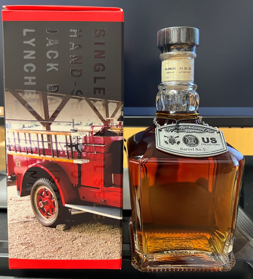 US Collectors Fire Brigade Barrel #5 - Jack Daniel’s Distillery, Lynchburg, TN (700 mL) alcohol collectible - Main Image 4