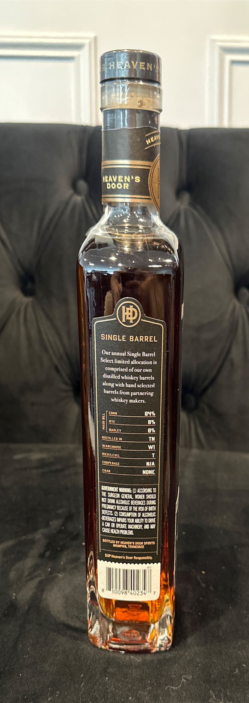 Heavens Door SB Limited Release 14yr - Heaven Door Spirits (750 mL) alcohol collectible [Barcode 810098402347] - Main Image 3