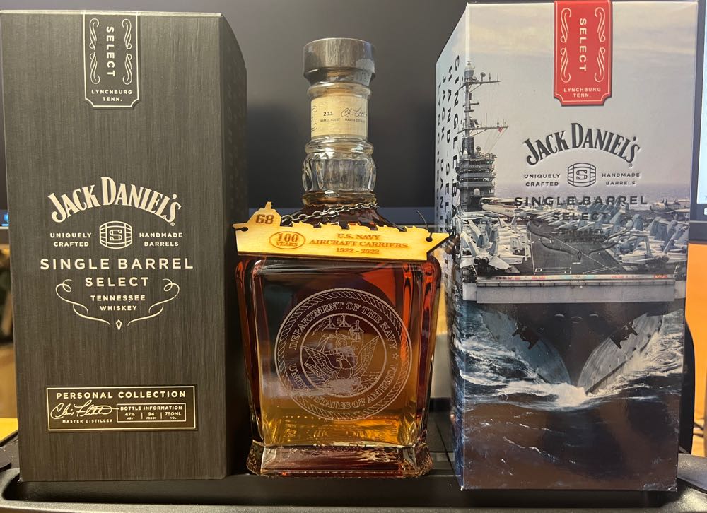 US Collectors Navy Aircraft Carriers 2022 - Jack Daniel’s Distillery, Lynchburg, TN (750 mL) alcohol collectible - Main Image 2