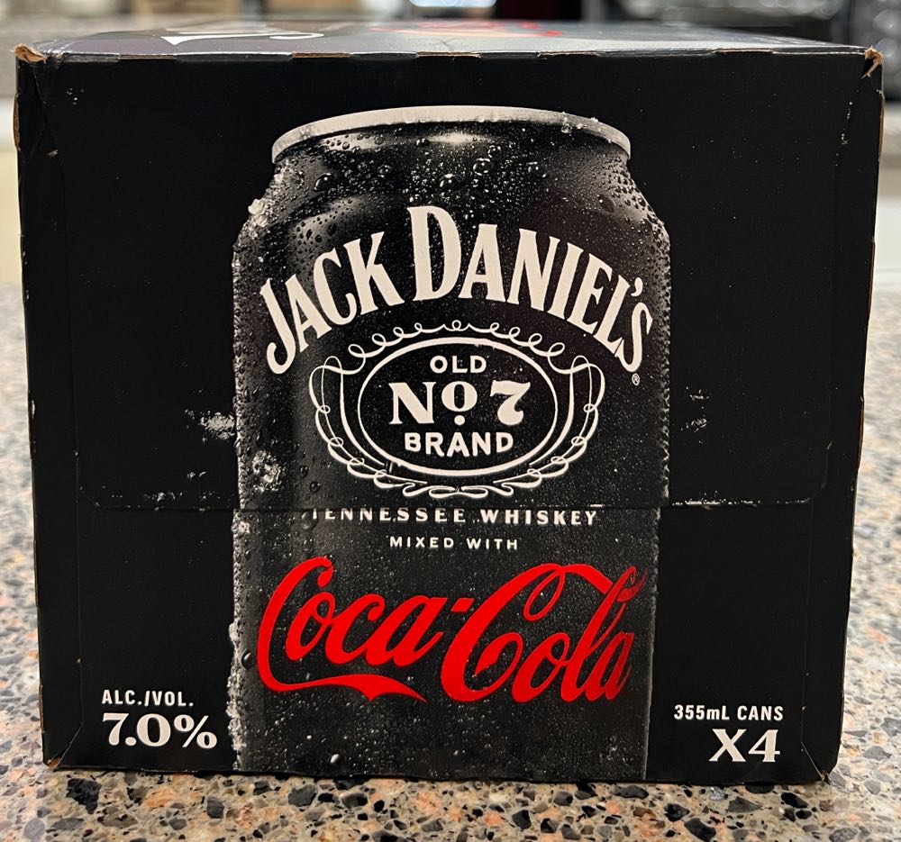 Soft Drink Coca Cola - 4 Cans 2023 - Jack Daniel’s Distillery, Lynchburg, TN (355 mL) alcohol collectible - Main Image 2