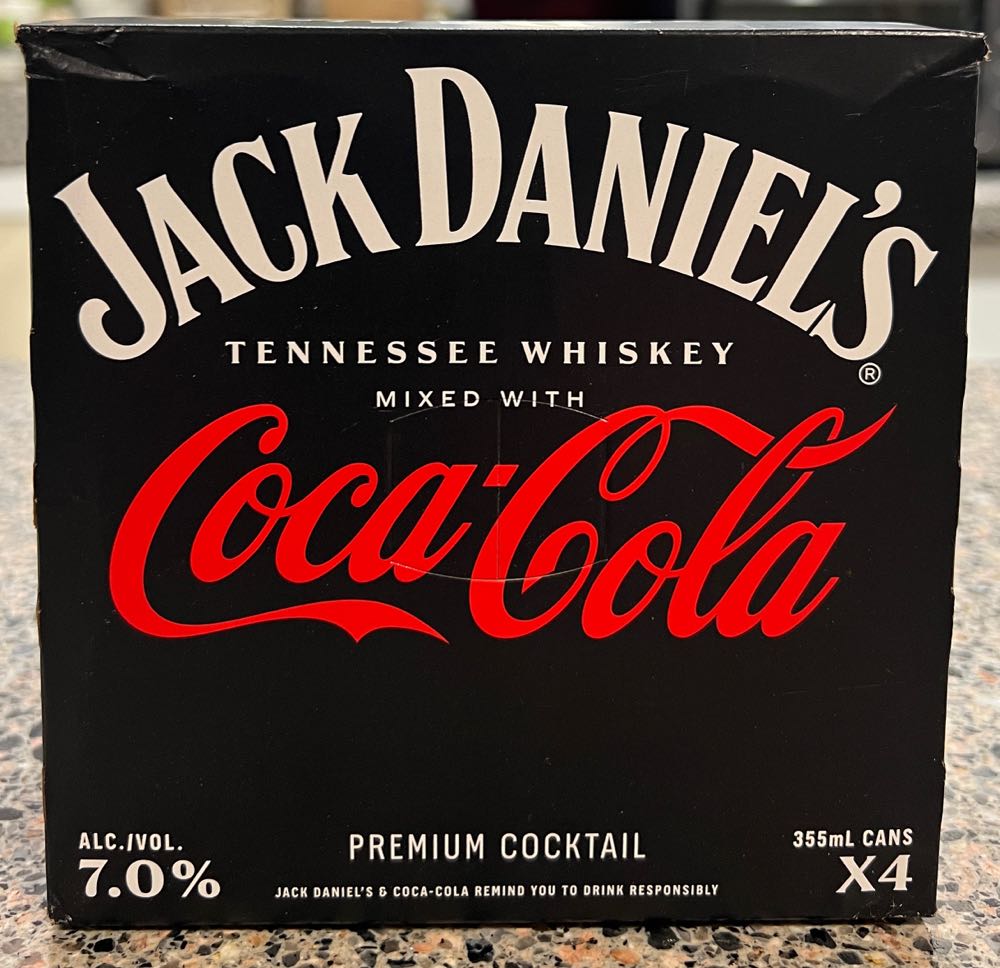 Soft Drink Coca Cola - 4 Cans 2023 - Jack Daniel’s Distillery, Lynchburg, TN (355 mL) alcohol collectible - Main Image 3