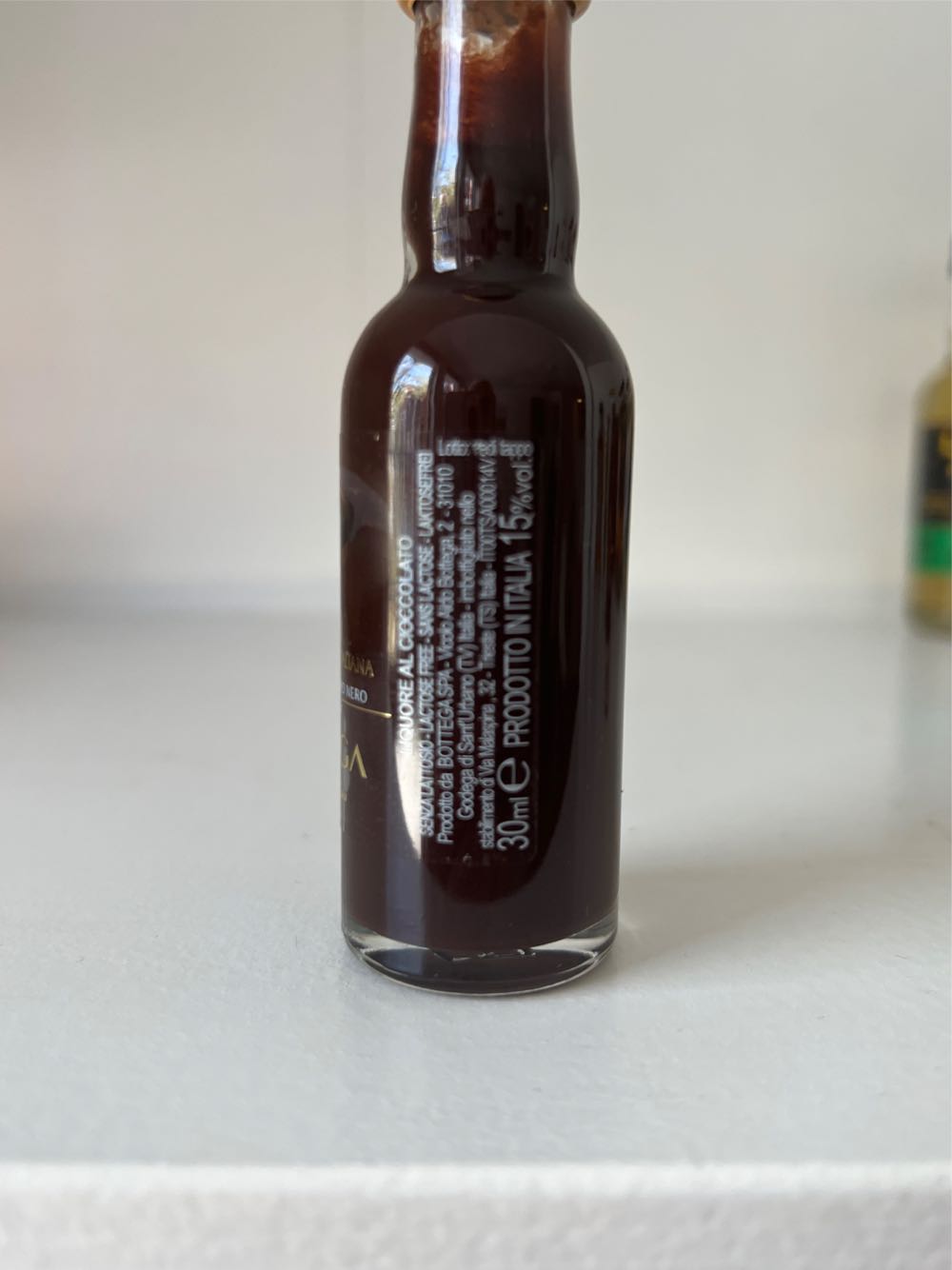 Bottega Liquore Al Cioccolato - Bottega SPA (30 mL) alcohol collectible - Main Image 2