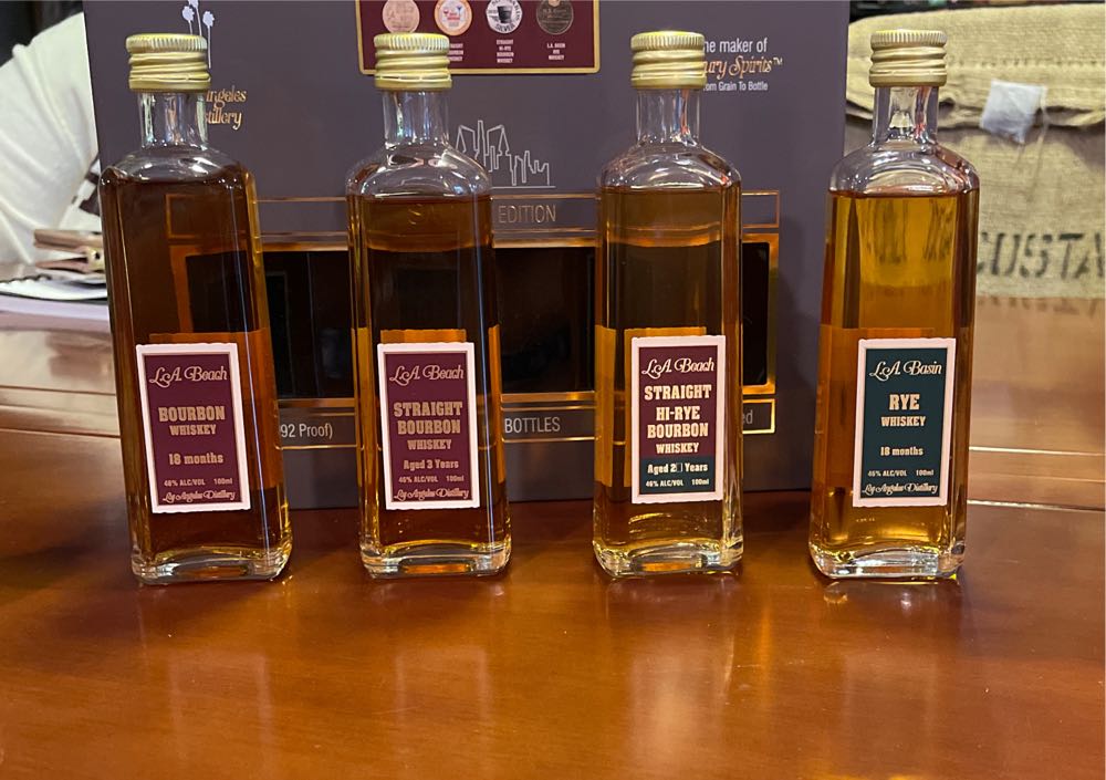 The LA Beach Collection- Whiskey Sampler - Los Angele Diatillery (100 mL) alcohol collectible [Barcode 852236008387] - Main Image 2
