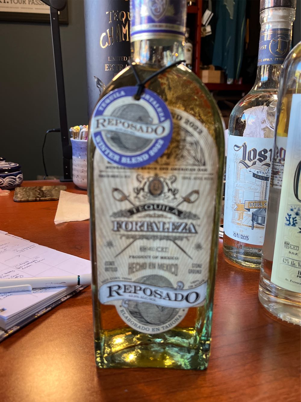 Fortaleza Winter Blend 2021 Reposado - NOM 1439 (750 mL) alcohol collectible [Barcode 7502221966637] - Main Image 3