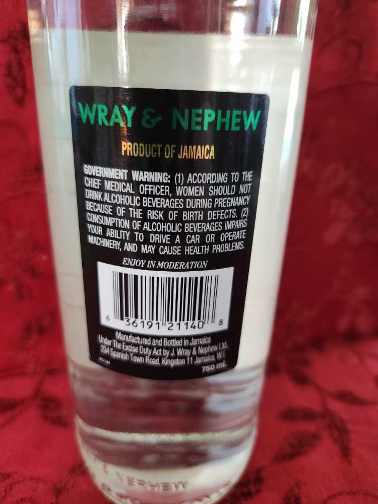 Wray & Nephew Limted Edition White ... - Wray & Nephew (750 mL) alcohol collectible [Barcode 636191211408] - Main Image 2