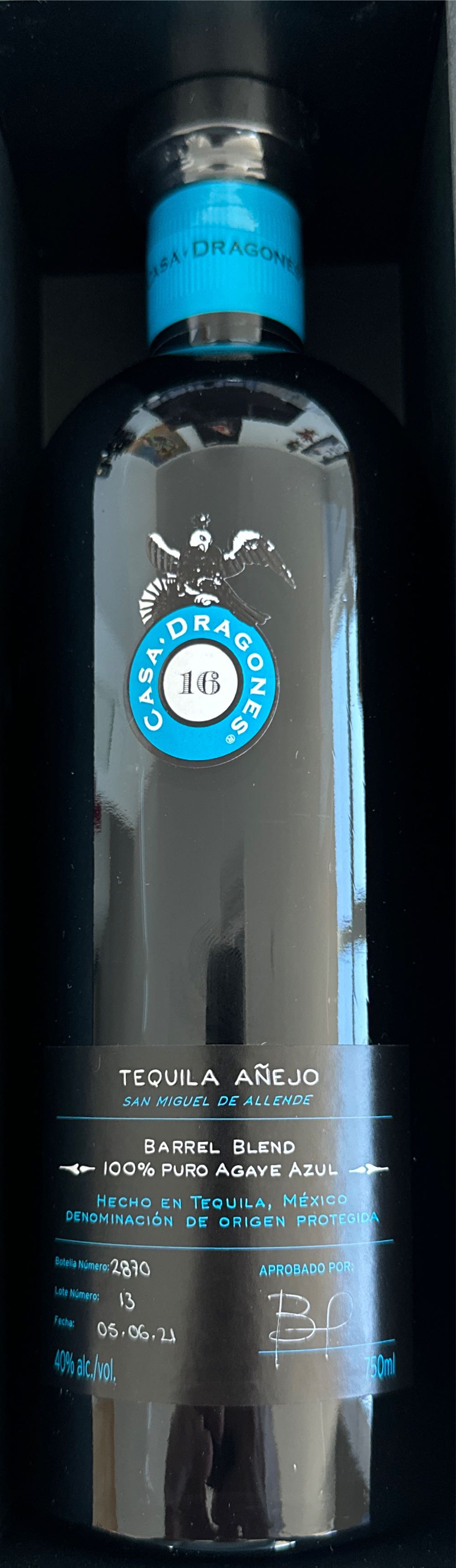 Casa Dragones Anejo Barrel Blend - Casa Dragones (750 mL) alcohol collectible [Barcode 850005002161] - Main Image 2