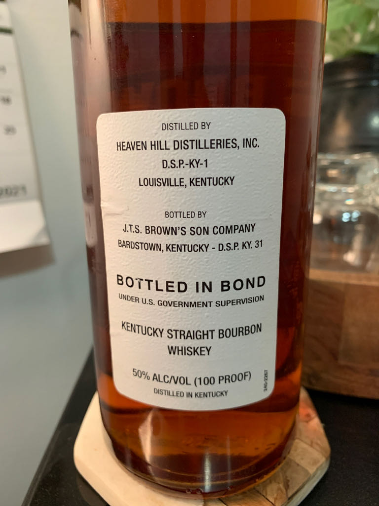 JTS Brown Bourbon - Heaven Hill Distilleries, Inc. (750 mL) alcohol collectible [Barcode 096749531370] - Main Image 2