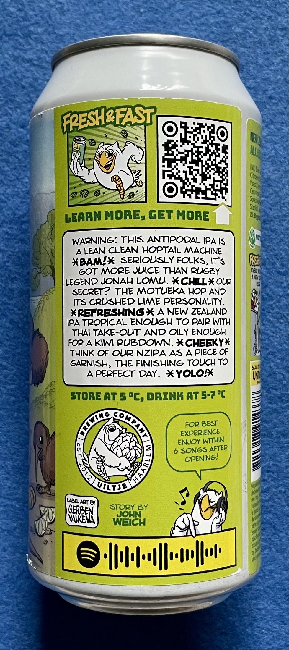 Motueka Mohitos - Uiltje Brewing Company (440 mL) alcohol collectible [Barcode 8720618914378] - Main Image 4