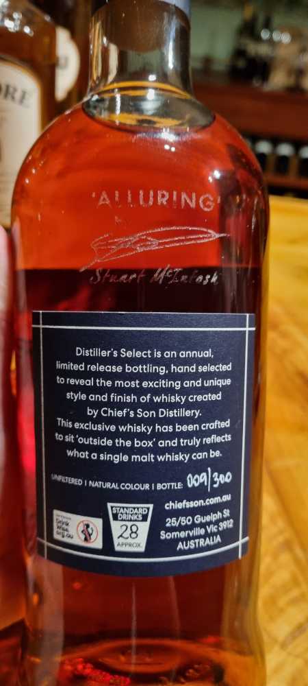 Chief’s Son - Single Malt - Chief’s Son alcohol collectible - Main Image 2