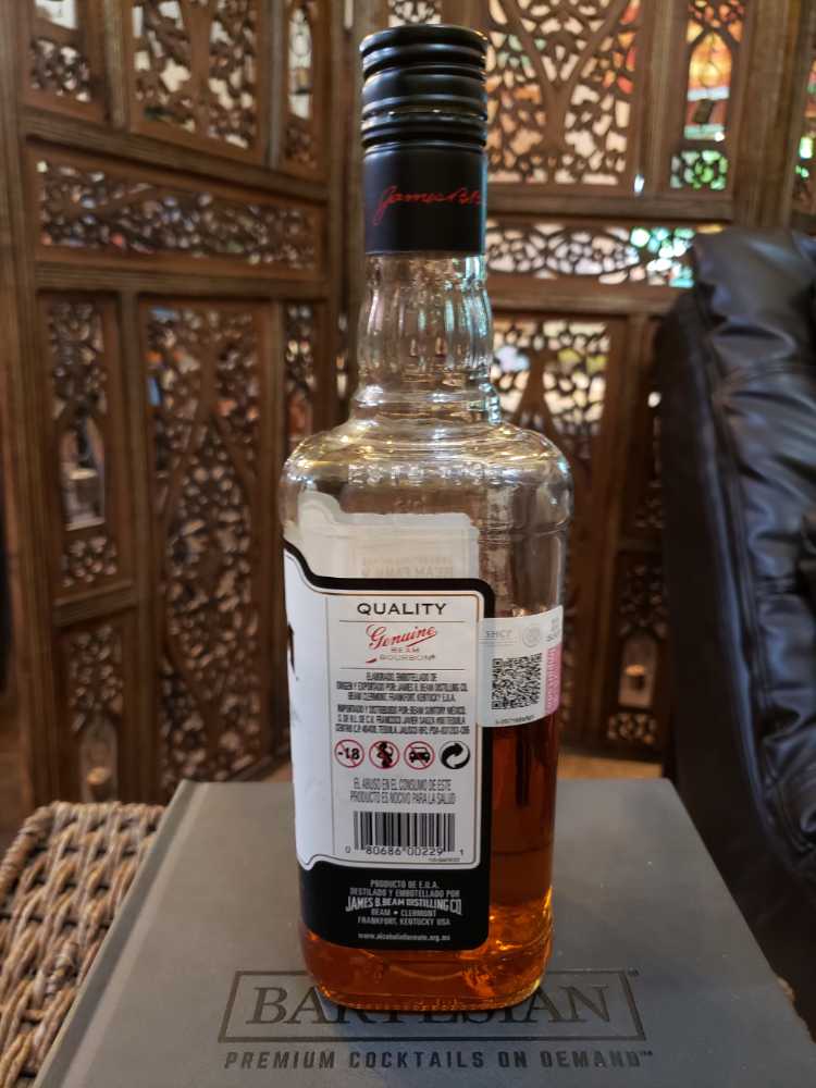 Jim Beam Kentucky Straight Bourbon Whiskey  - Jim Beam Distillery (750 mL) alcohol collectible [Barcode 080686002291] - Main Image 3