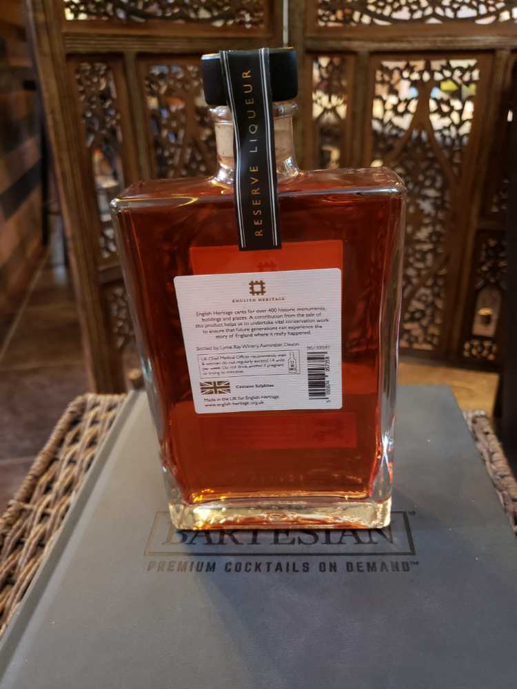 Raspberry Liqueur From English Heritage  - Lyme Bay Winery (350 mL) alcohol collectible [Barcode 5055874057358] - Main Image 2