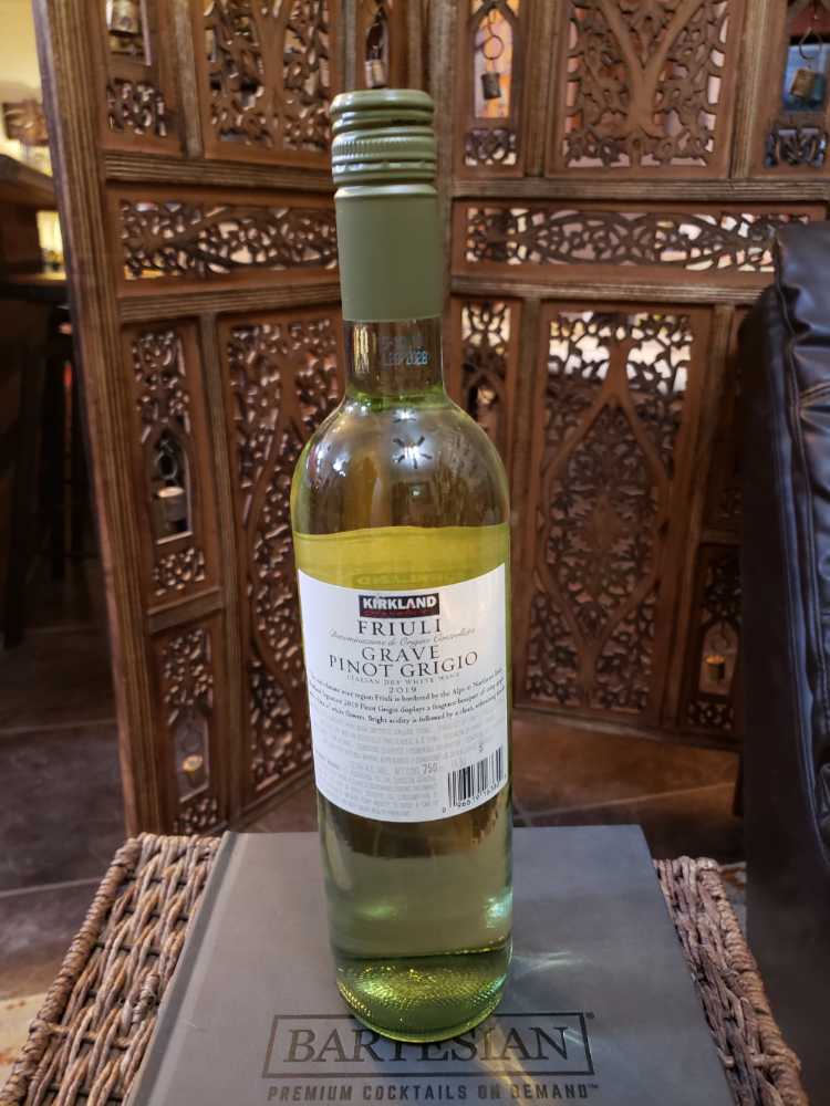Friuli Grave Pino Grigio  - Kirkland (750 mL) alcohol collectible [Barcode 096619163809] - Main Image 2