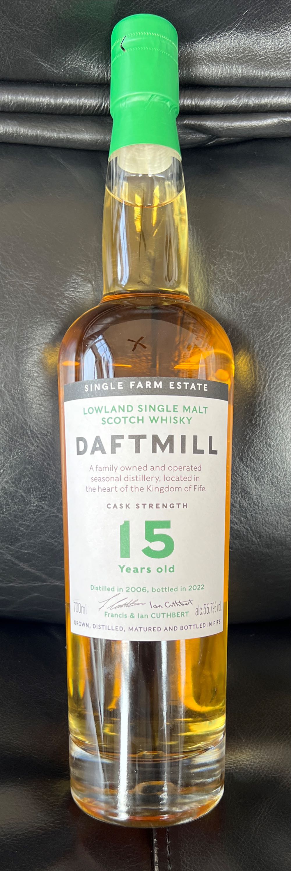 Daftmill 15 Year Old - Daftmill Distillery (700 mL) alcohol collectible - Main Image 3
