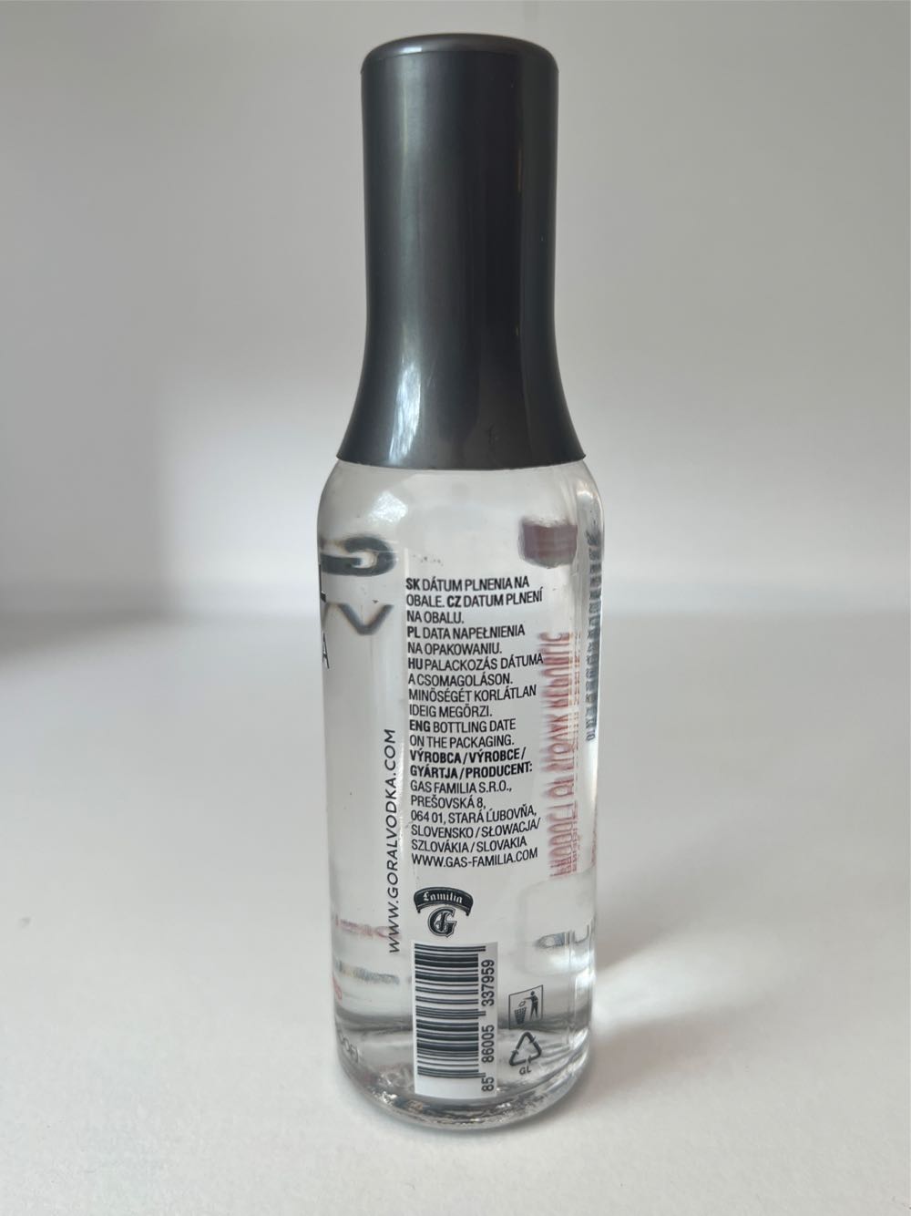 Goral Vodka Master  (50 mL) alcohol collectible [Barcode 8586005337959] - Main Image 2