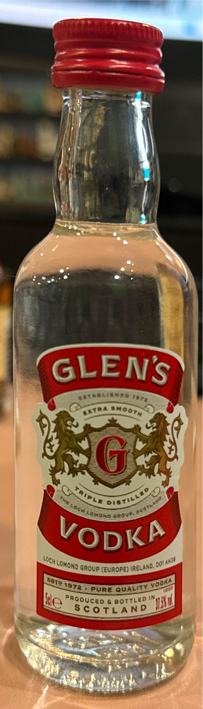 Glen’s Vodka  (50 mL) alcohol collectible - Main Image 2