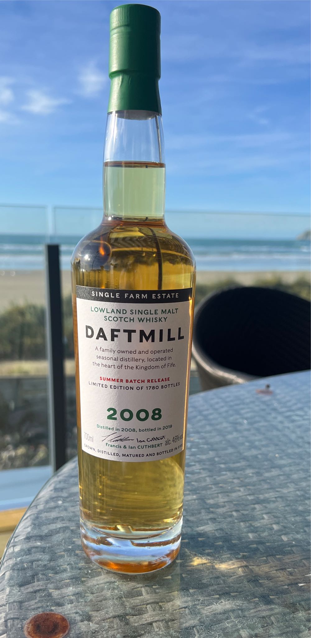 Daftmill Summer Batch Release 2008 - Daftmill Distillery (700 mL) alcohol collectible - Main Image 3