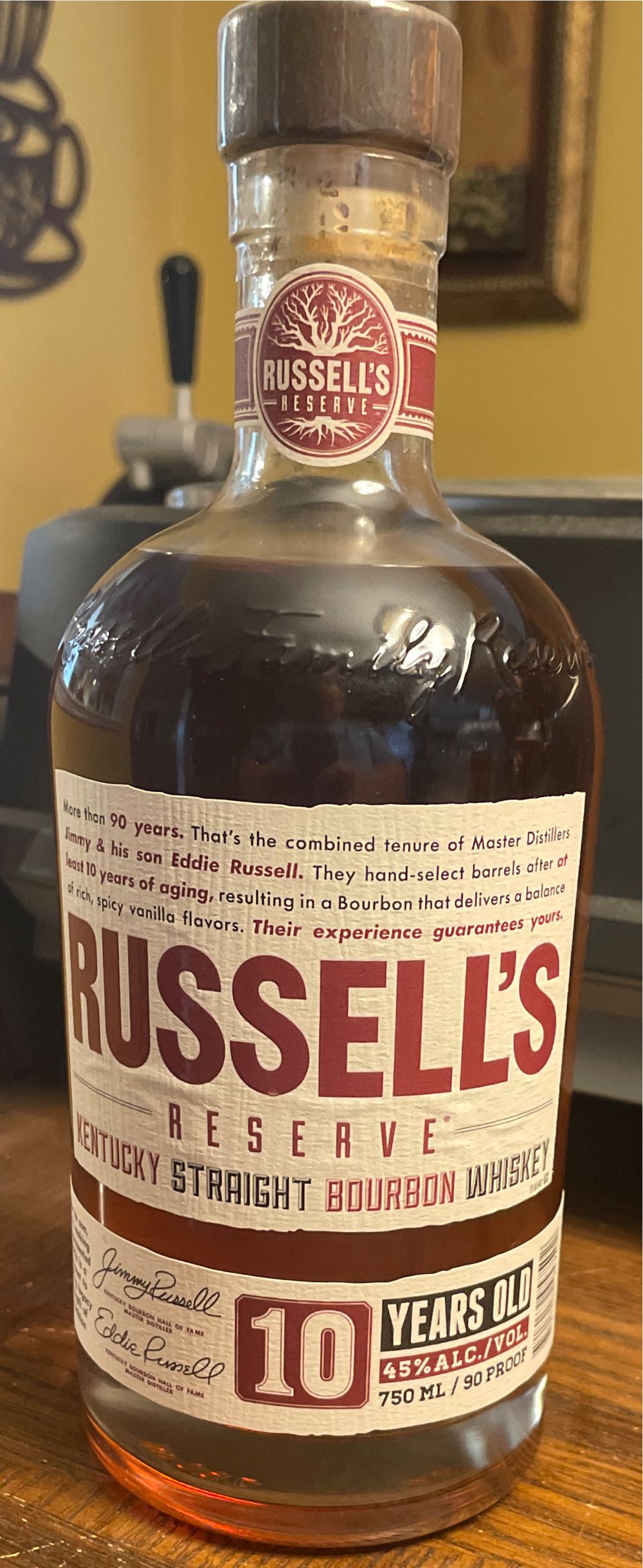Wild Turkey Russell’s Reserve 10 Years Old - Wild Turkey Distilling Company (750 mL) alcohol collectible [Barcode 721059957502] - Main Image 1
