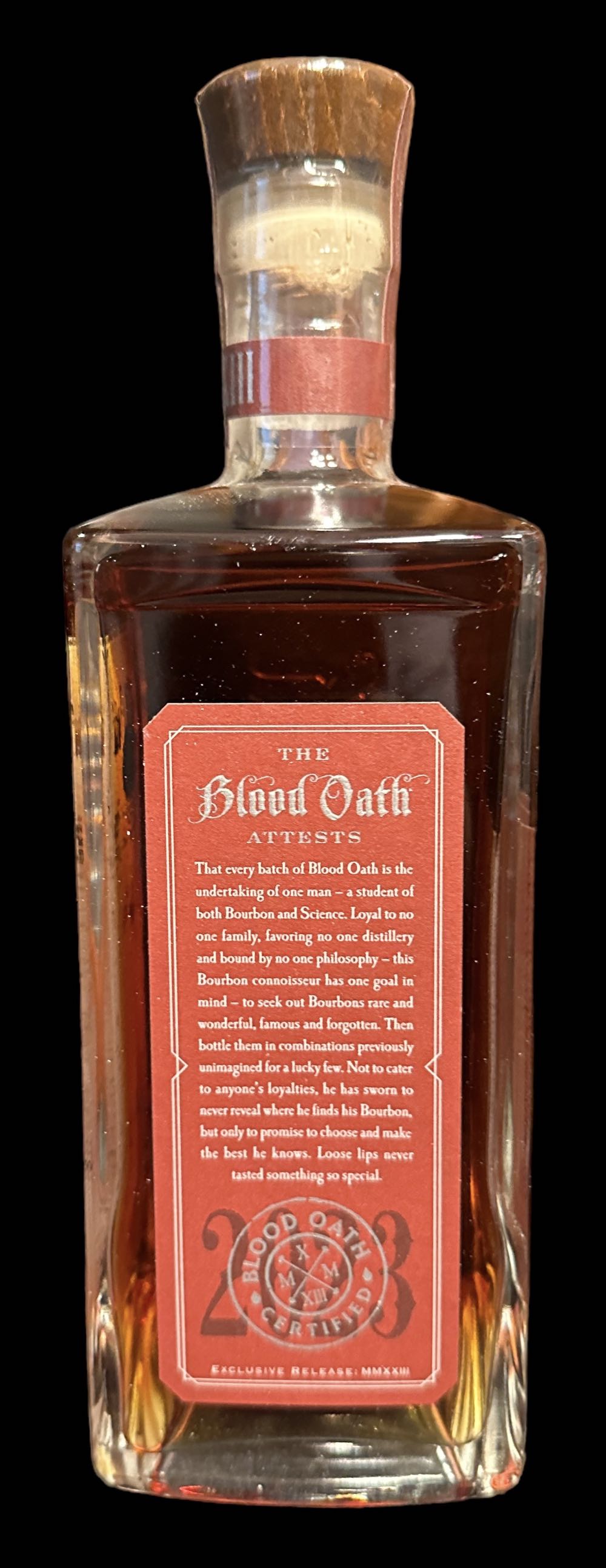 Blood Oath “Pact 9” 2023 - Lux Row Distillers (750 mL) alcohol collectible [Barcode 088352140124] - Main Image 4