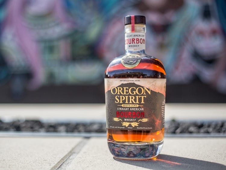 Oregon Spirit Distillers Straight Bourbon Whiskey 750ml - Oregon Spirit Distillers (750 mL) alcohol collectible [Barcode 852679823660] - Main Image 3