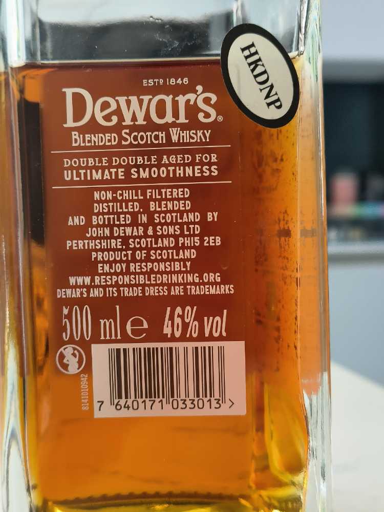 Dewar’s Double Double 21 - Highland (500 mL) alcohol collectible [Barcode 7640171033013] - Main Image 3