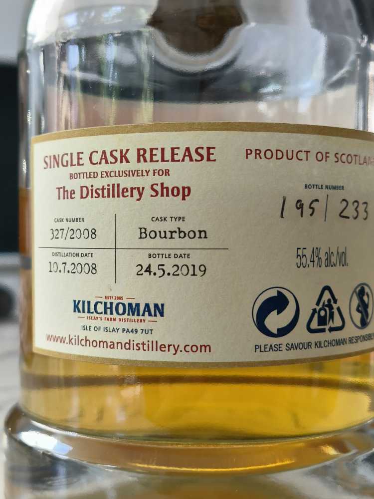 Kilchoman 11 Single Cask 2019 - Islay (700 mL) alcohol collectible - Main Image 3