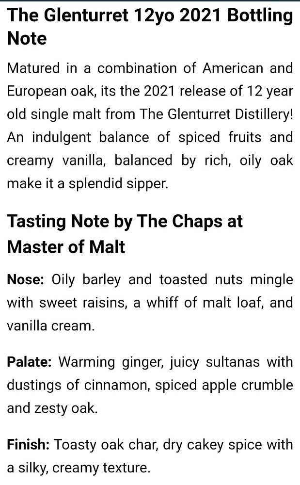 The Glenturret 2021 Release 12yr Old - The Glenturret Distillery (700 mL) alcohol collectible [Barcode 5060768210238] - Main Image 4