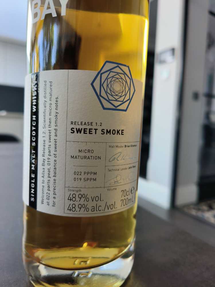 Ailsa Bay 1.2 Sweet Smoke - The Ailsa Bay Distillery (700 mL) alcohol collectible [Barcode 5010327655697] - Main Image 2