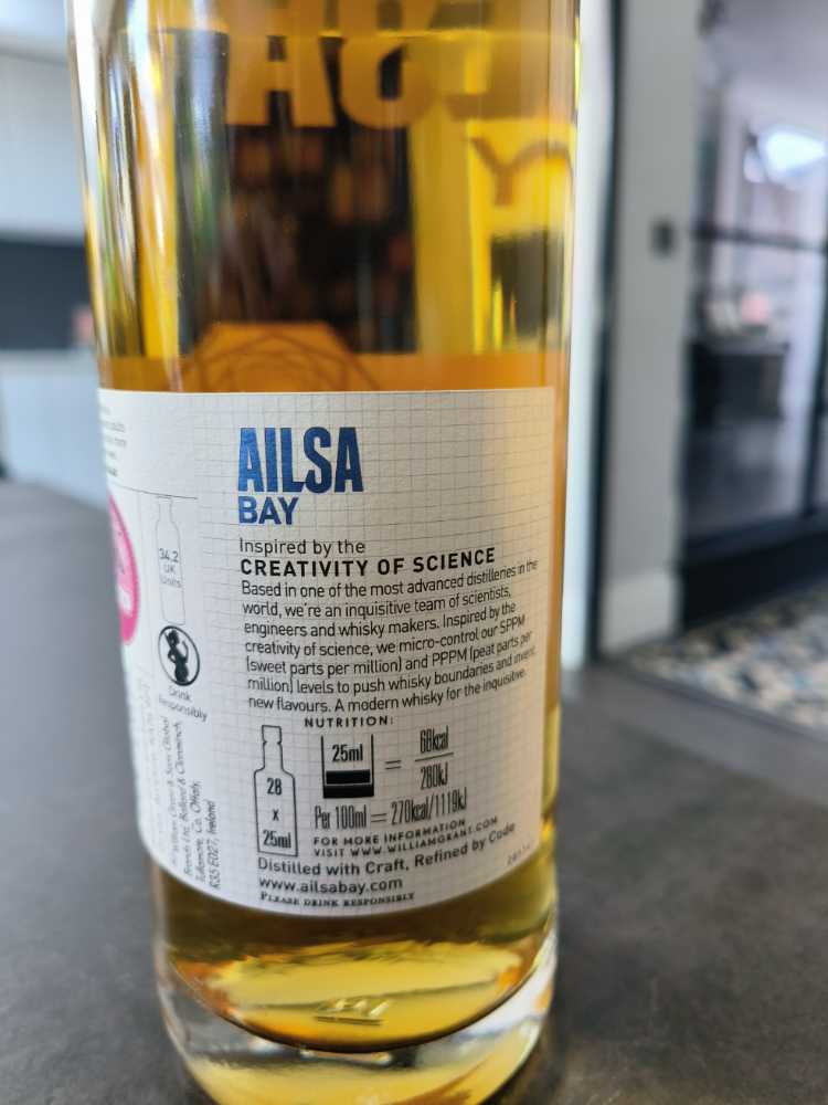 Ailsa Bay 1.2 Sweet Smoke - The Ailsa Bay Distillery (700 mL) alcohol collectible [Barcode 5010327655697] - Main Image 3