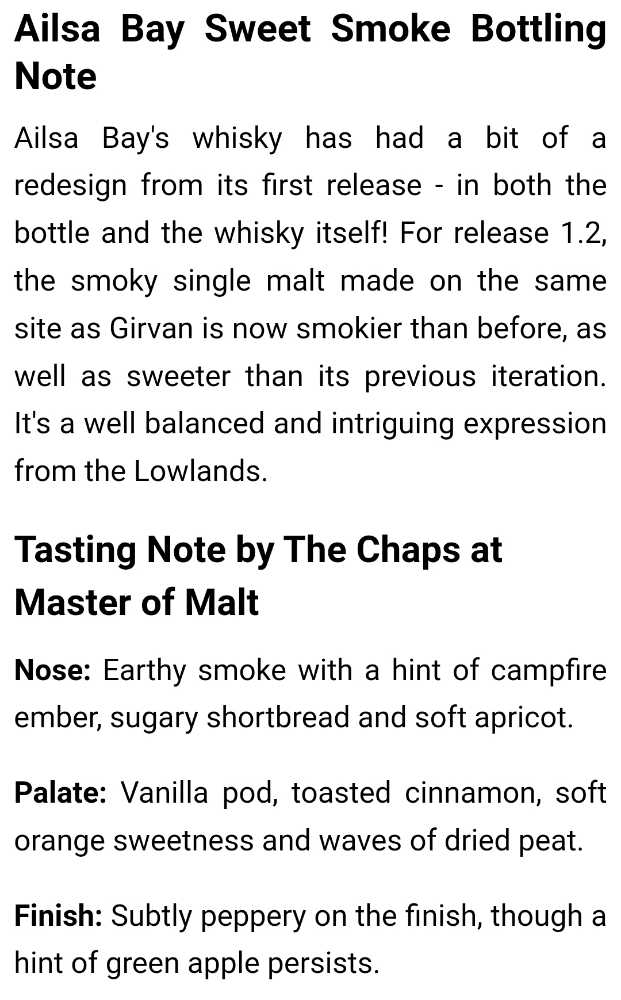 Ailsa Bay 1.2 Sweet Smoke - The Ailsa Bay Distillery (700 mL) alcohol collectible [Barcode 5010327655697] - Main Image 4