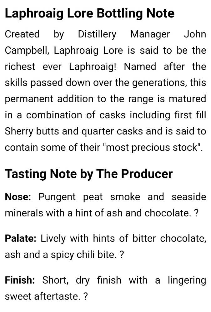 Laphroaig Lore - Laphroaig Distillery (700mL) alcohol collectible [Barcode 5010019637543] - Main Image 4