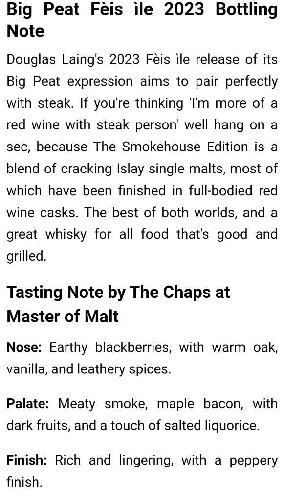 Big Peat Feis Ile 2023 - Islay (700 mL) alcohol collectible - Main Image 4
