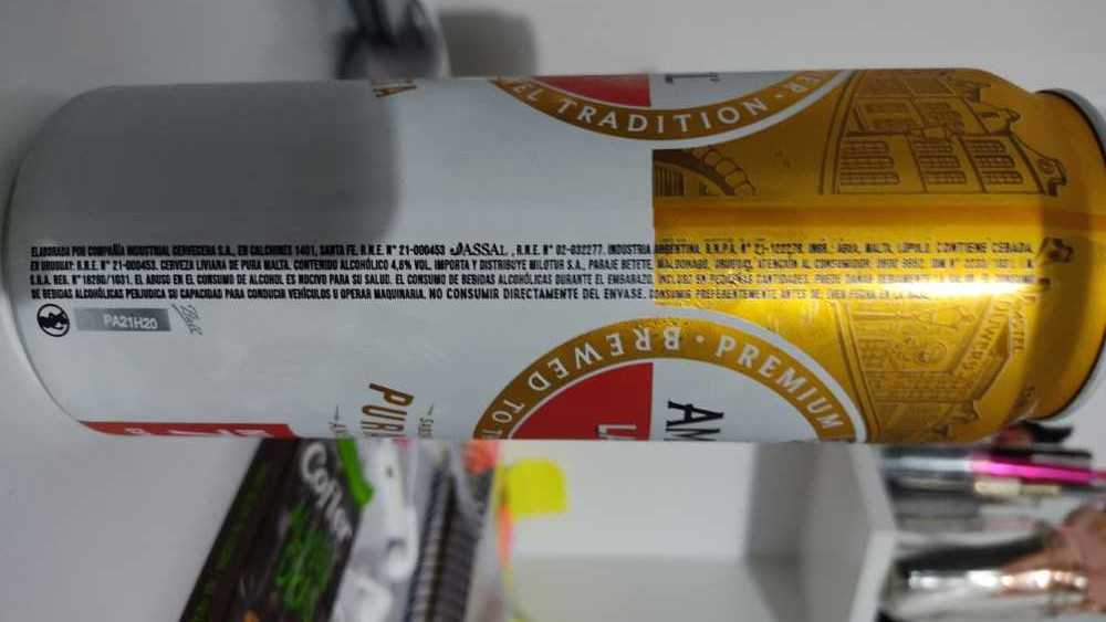 Amstel Lager - Amstel  Brewery (710 mL) alcohol collectible [Barcode 7793147572853] - Main Image 4