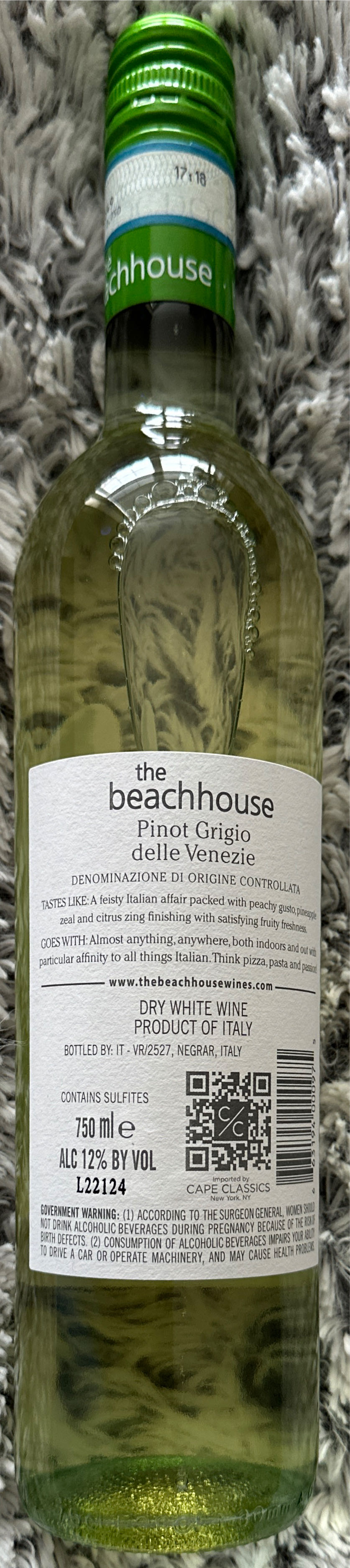 Douglas Green The Beach House Pinot Grigio 750ml  (750 mL) alcohol collectible [Barcode 663194000975] - Main Image 2
