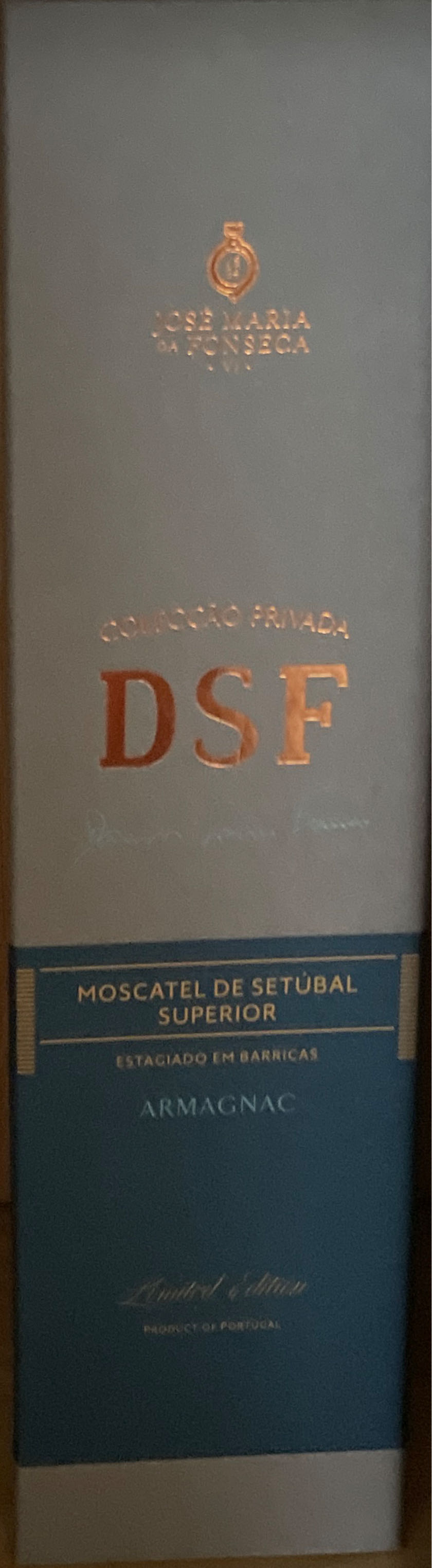 Dsf Colecção Privada Dsf Armagnac Moscatel De Setúbal Coleção - dsf (0.75 L) alcohol collectible [Barcode 5601174308005] - Main Image 1