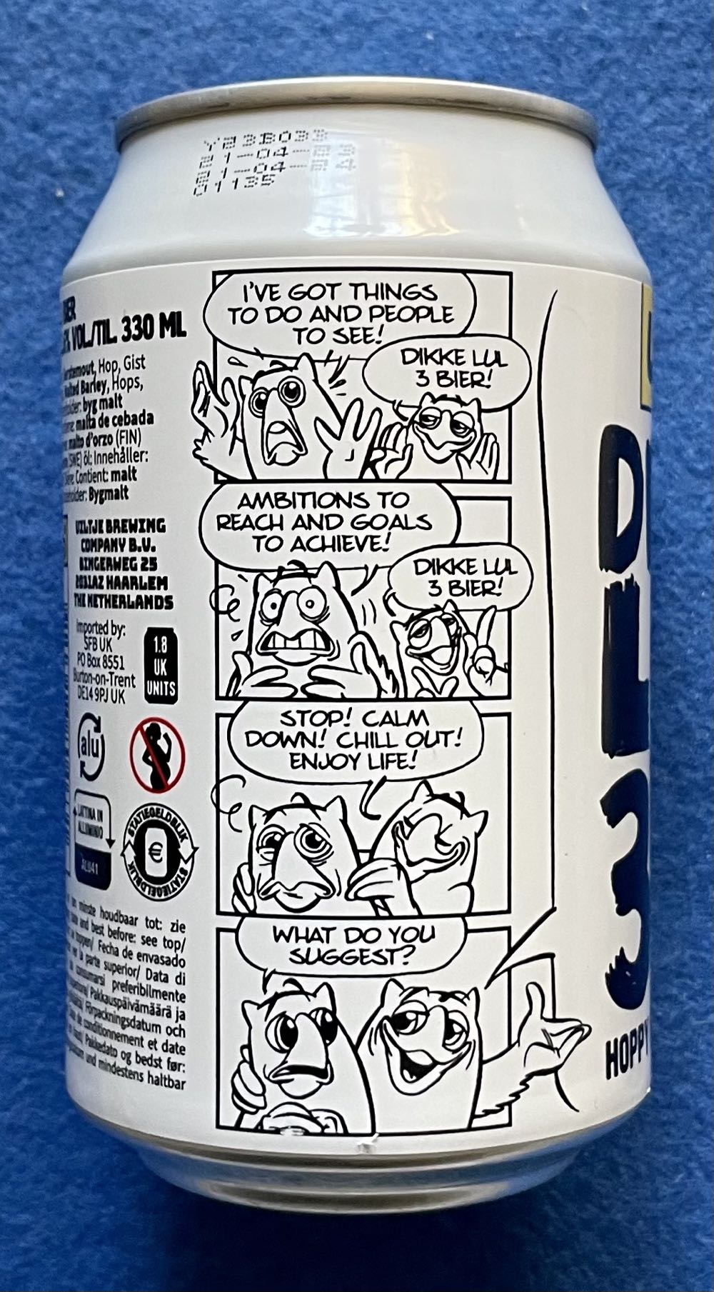Dikke Lul 3 Bier - Uiltje Brewing Company (330 mL) alcohol collectible [Barcode 8720618804631] - Main Image 3