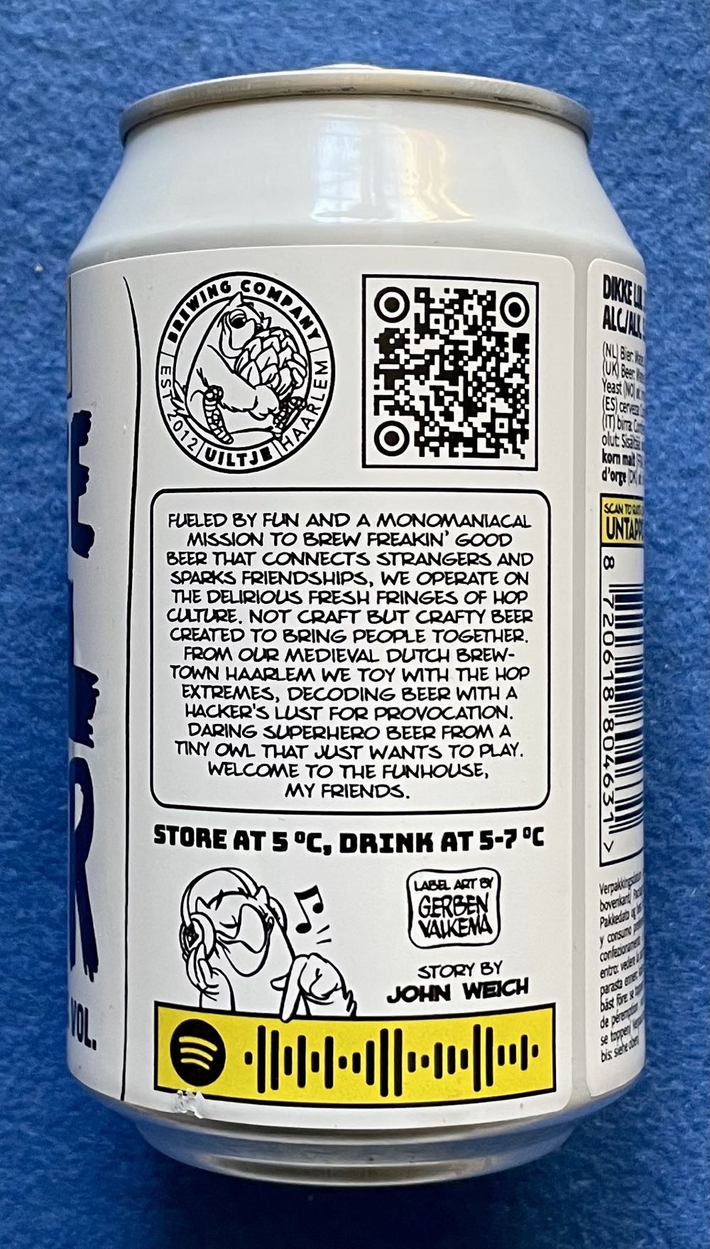 Dikke Lul 3 Bier - Uiltje Brewing Company (330 mL) alcohol collectible [Barcode 8720618804631] - Main Image 4