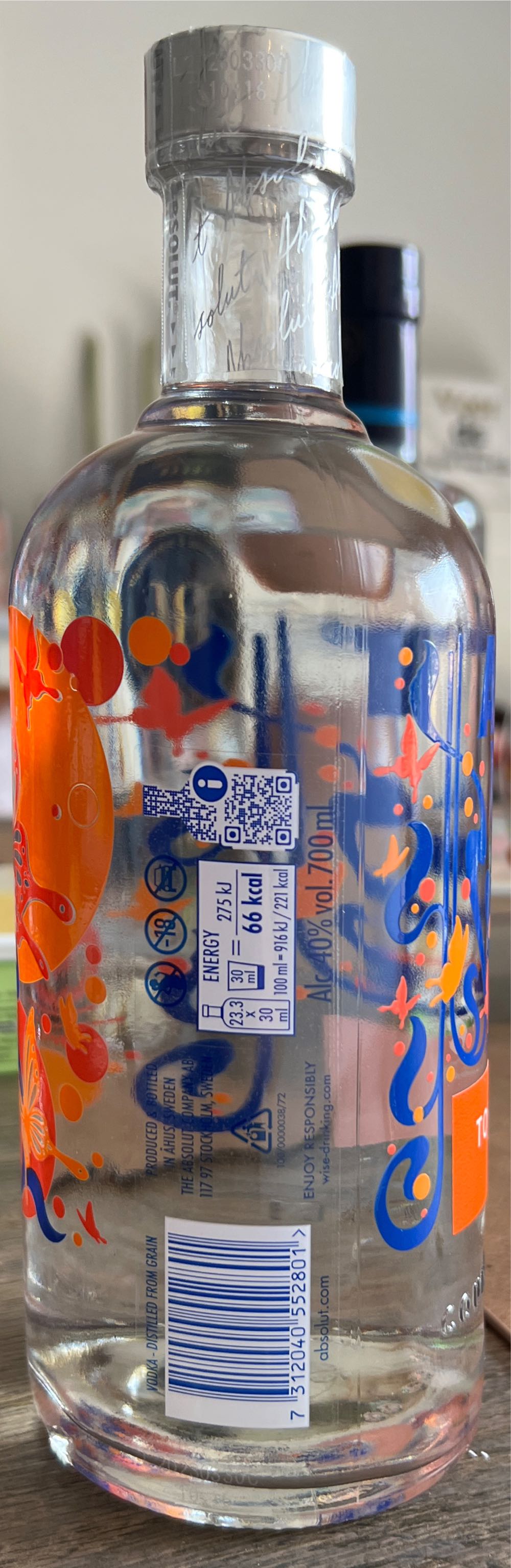 Absolut Vodka Tomorrowland 2023 Edition - The Absolut Company AB (Pernod Ricard) (700 mL) alcohol collectible [Barcode 7312040552801] - Main Image 2