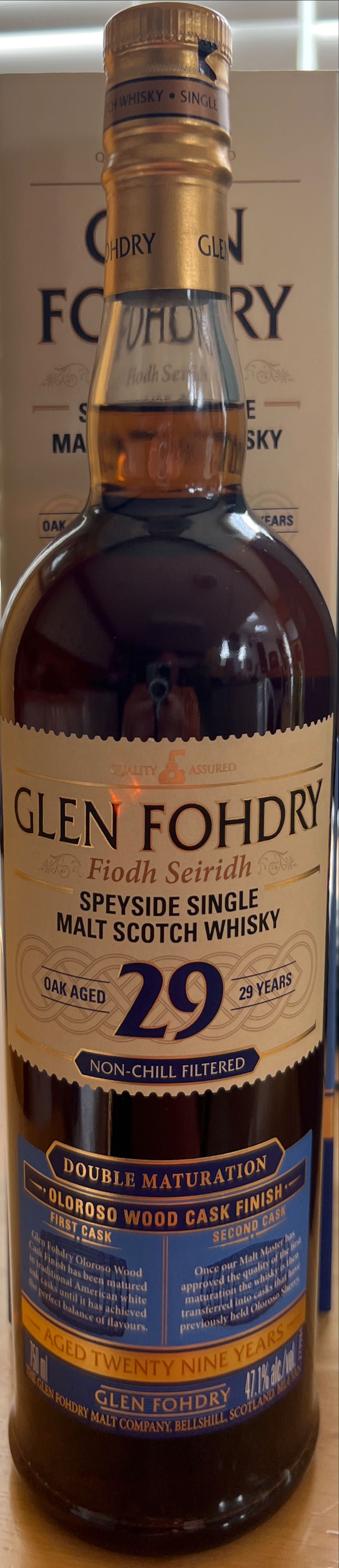 Glen Fohdry Fiodh Seiridh 29 Year  (750 mL) alcohol collectible - Main Image 2