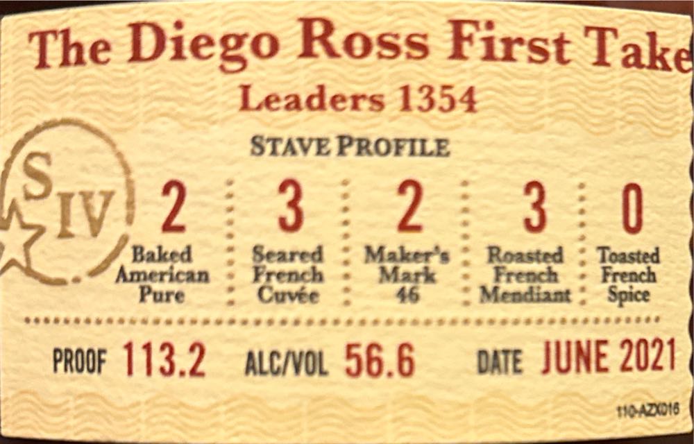 Makers Mark “The Diego Ross First Take” - Makers Mark Distillery, Inc. alcohol collectible [Barcode 085246500460] - Main Image 2