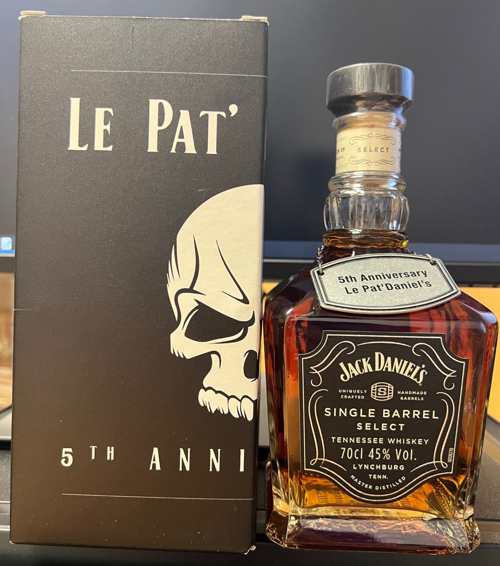 5th Anniversary Le Pat’s Daniel’s - Jack Daniel’s Distillery, Lynchburg, TN (700 mL) alcohol collectible - Main Image 2