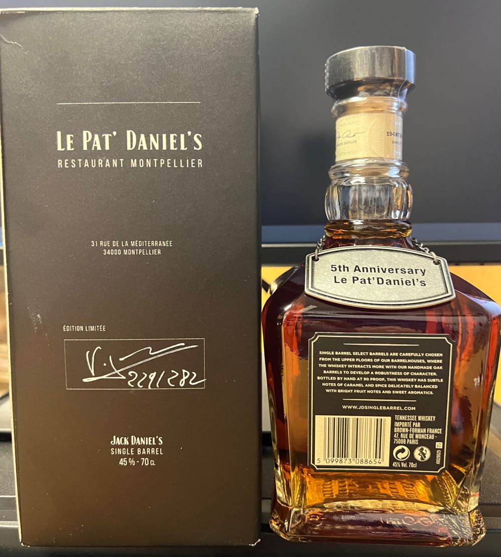 5th Anniversary Le Pat’s Daniel’s - Jack Daniel’s Distillery, Lynchburg, TN (700 mL) alcohol collectible - Main Image 4